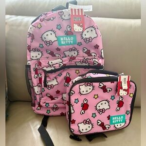 Hello Kitty Pink Backpack and Lunch Bag